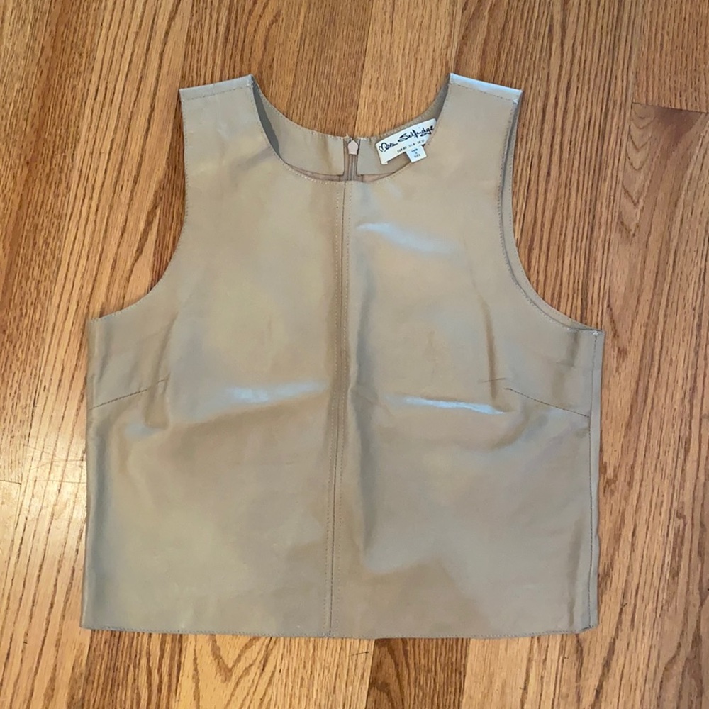 Leather top. Miss Selfridge
